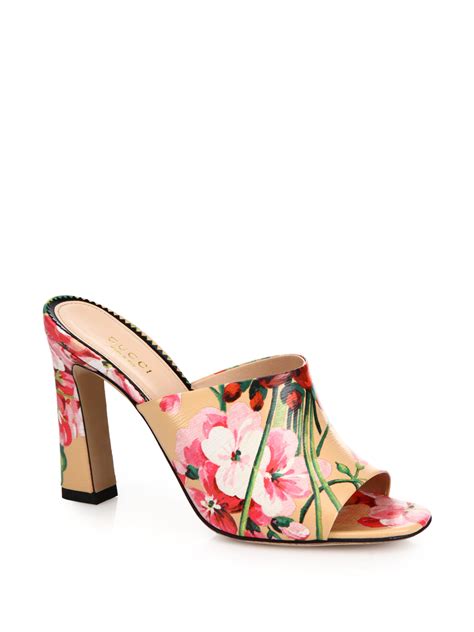 gucci floral bloom mule|bloomingdale's mules.